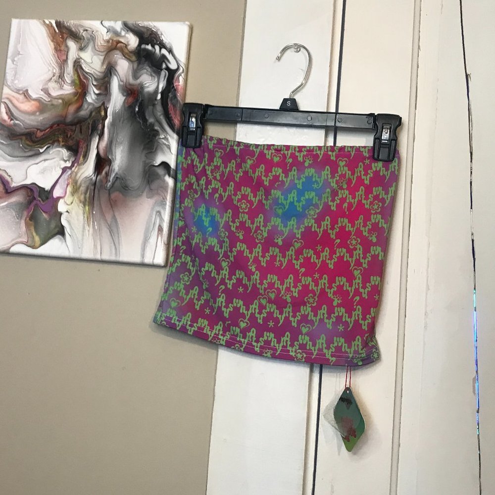 Shooting Star Tube Top & Biker Shorts